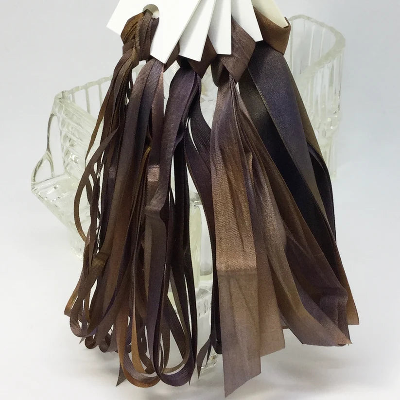 Hand dyed silk ribbon, Twig, by Mary Jo Hiney Designs