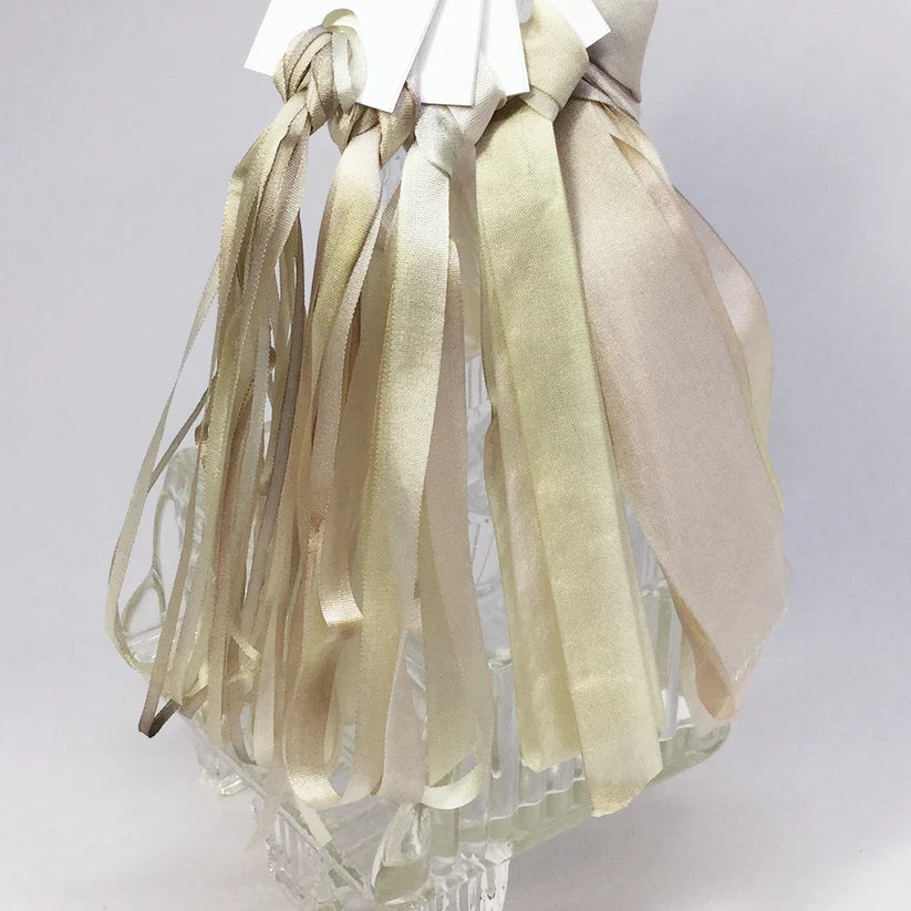 Hand dyed silk ribbon, Old Picket Fence, by Mary Jo Hiney Designs