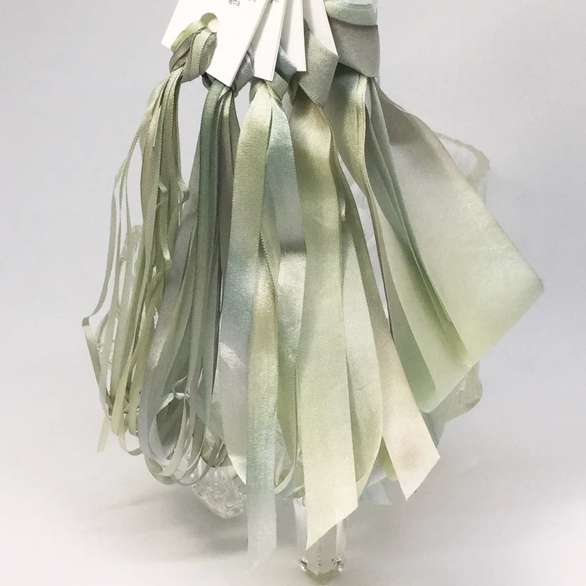 Hand dyed silk ribbon, Hydrangea, by Mary Jo Hiney Designs