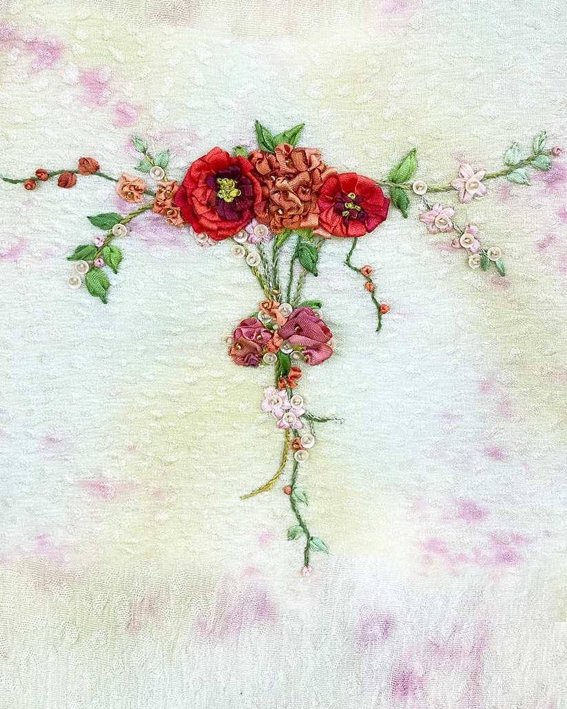 Garland Ribbon Embroidery Kit by Mary Jo Hiney Designs
