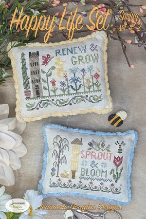 Happy Life Set: Spring set #2 Cross stitch pattern by Jeannette Douglas Designs