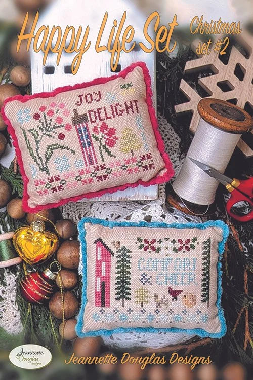 Happy Life Set: Christmas set #2 Cross stitch pattern by Jeannette Douglas Designs
