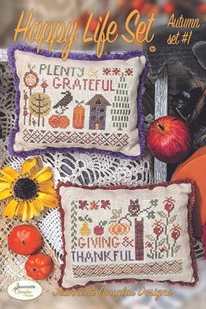 Happy Life Set: Autumn set #1 Cross stitch pattern by Jeannette Douglas Designs