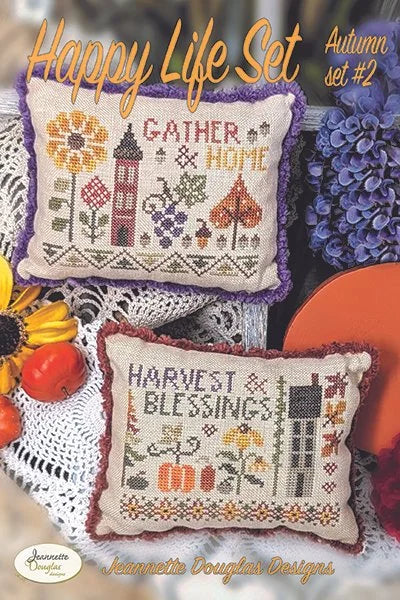 Happy Life Set: Autumn set #2 Cross stitch pattern by Jeannette Douglas Designs