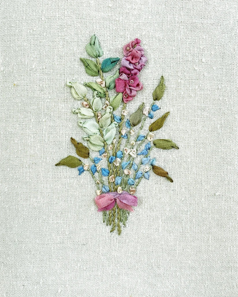 Herb Bouquet Ribbon Embroidery Kit by Mary Jo Hiney Designs
