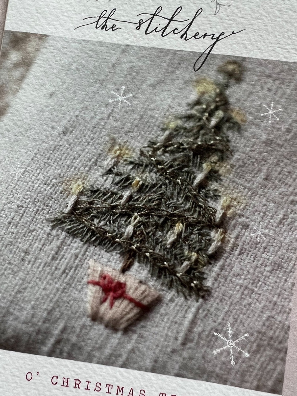 The Stitchery Embroidery Mini Kit: O&#39; Christmas Tree