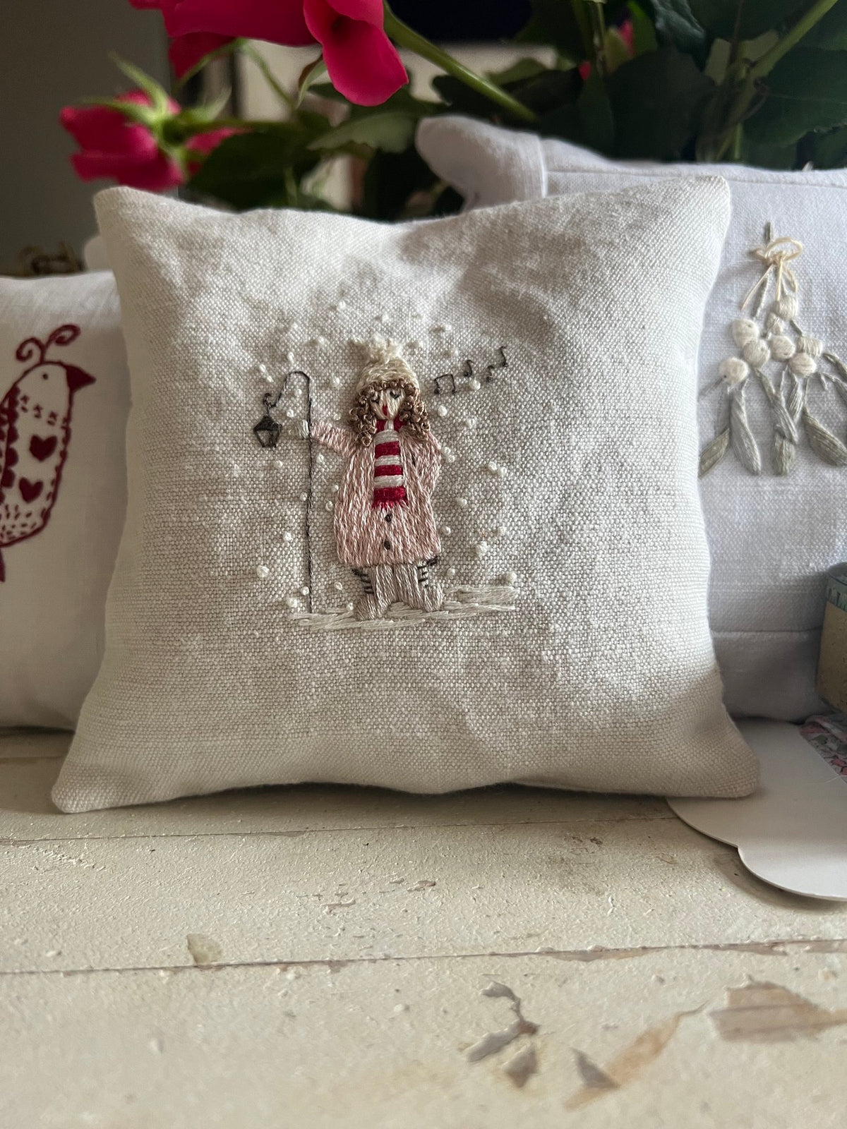 The Stitchery Embroidery Mini Kit: The Carol Singer