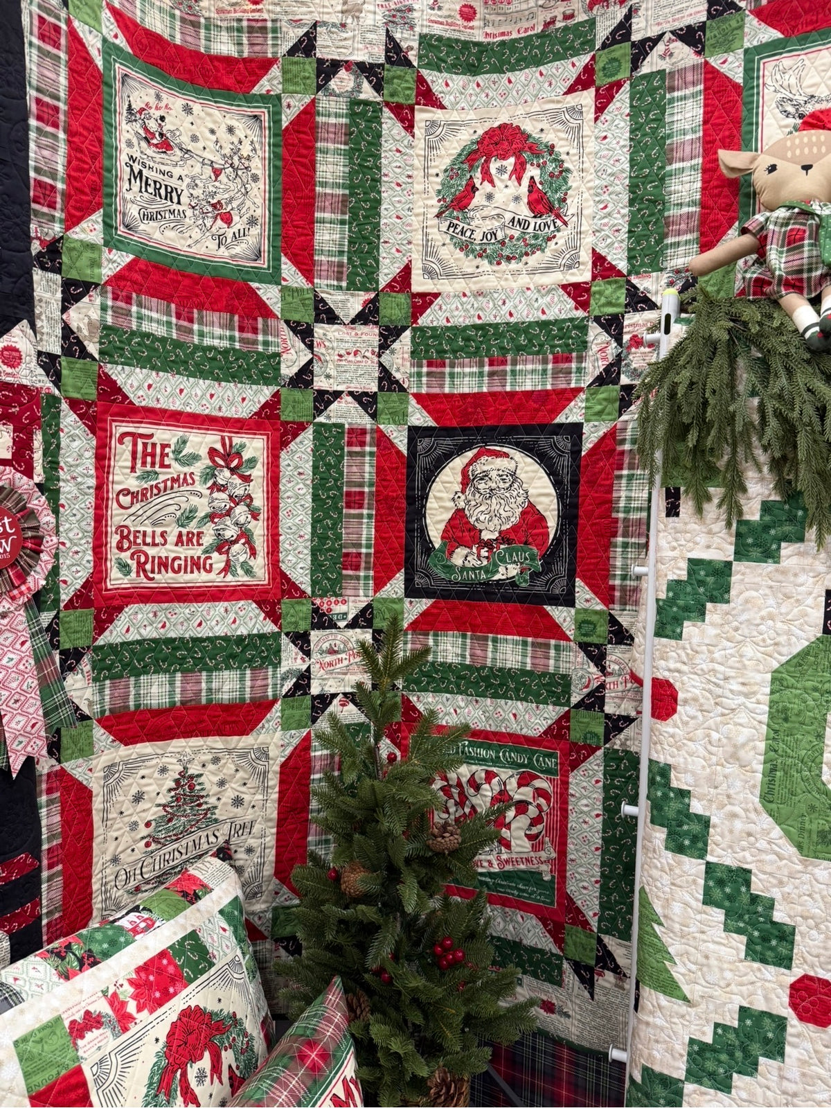 Peace and Joy Quilt KIT made with Holiday Cheer by Stacy Hsu
