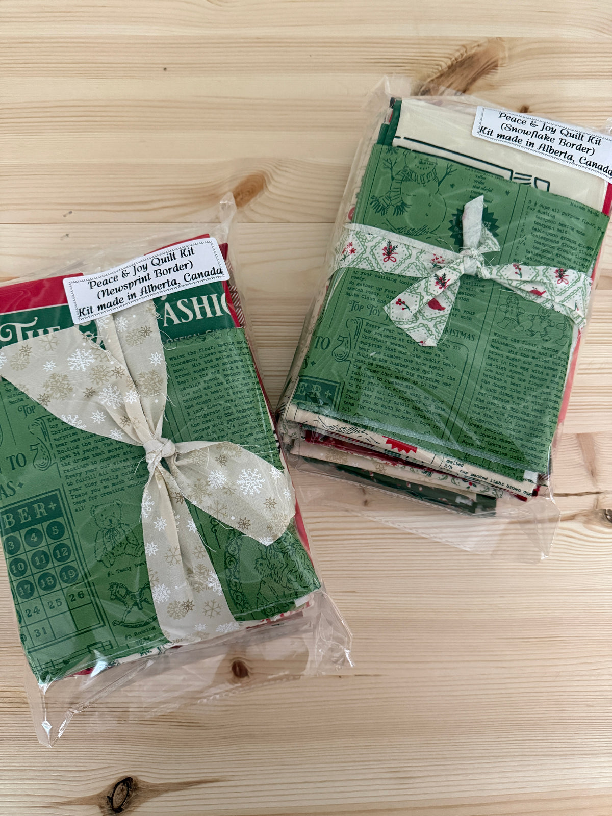Peace and Joy Quilt KIT made with Holiday Cheer by Stacy Hsu