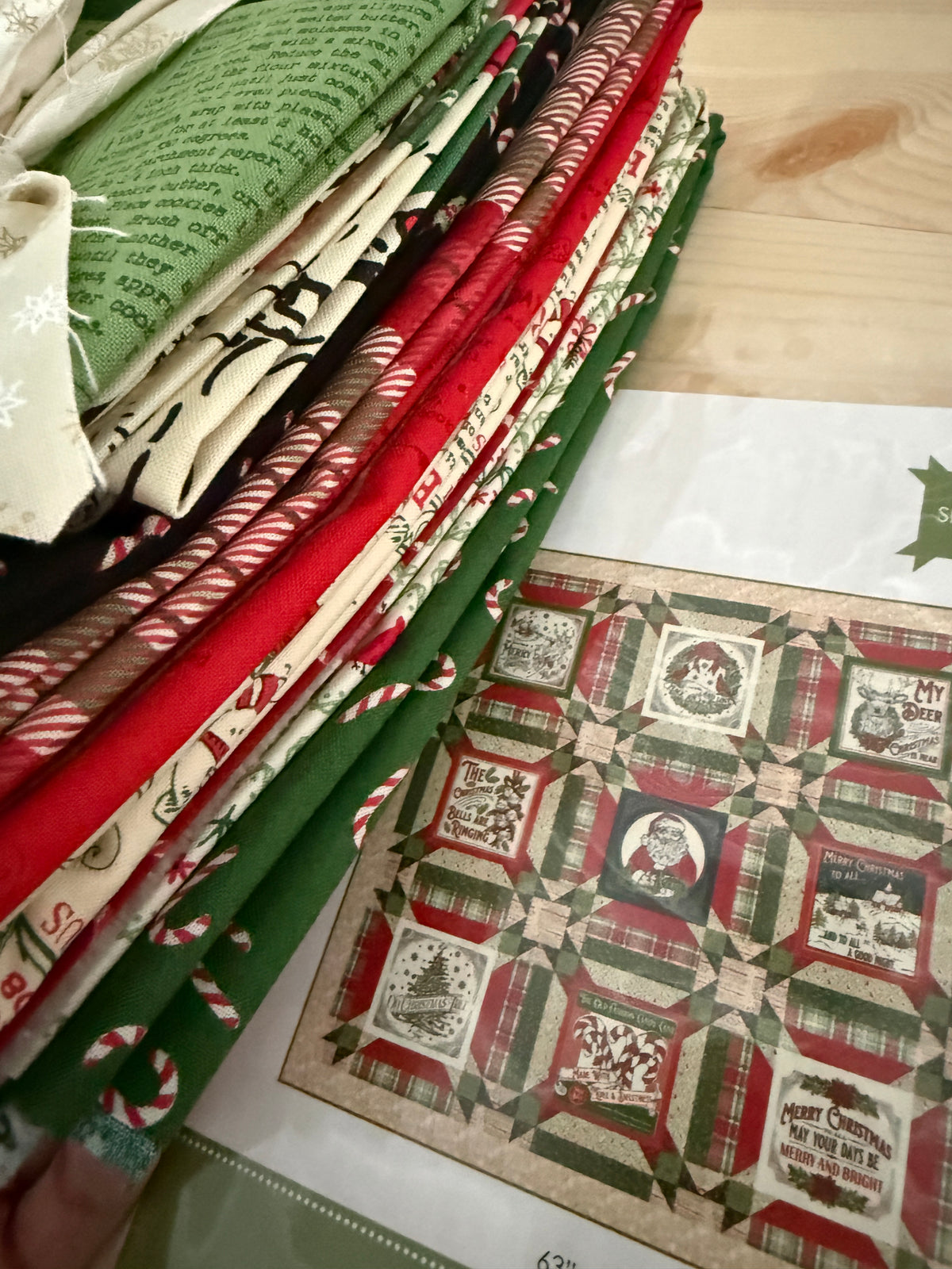 Peace and Joy Quilt KIT made with Holiday Cheer by Stacy Hsu