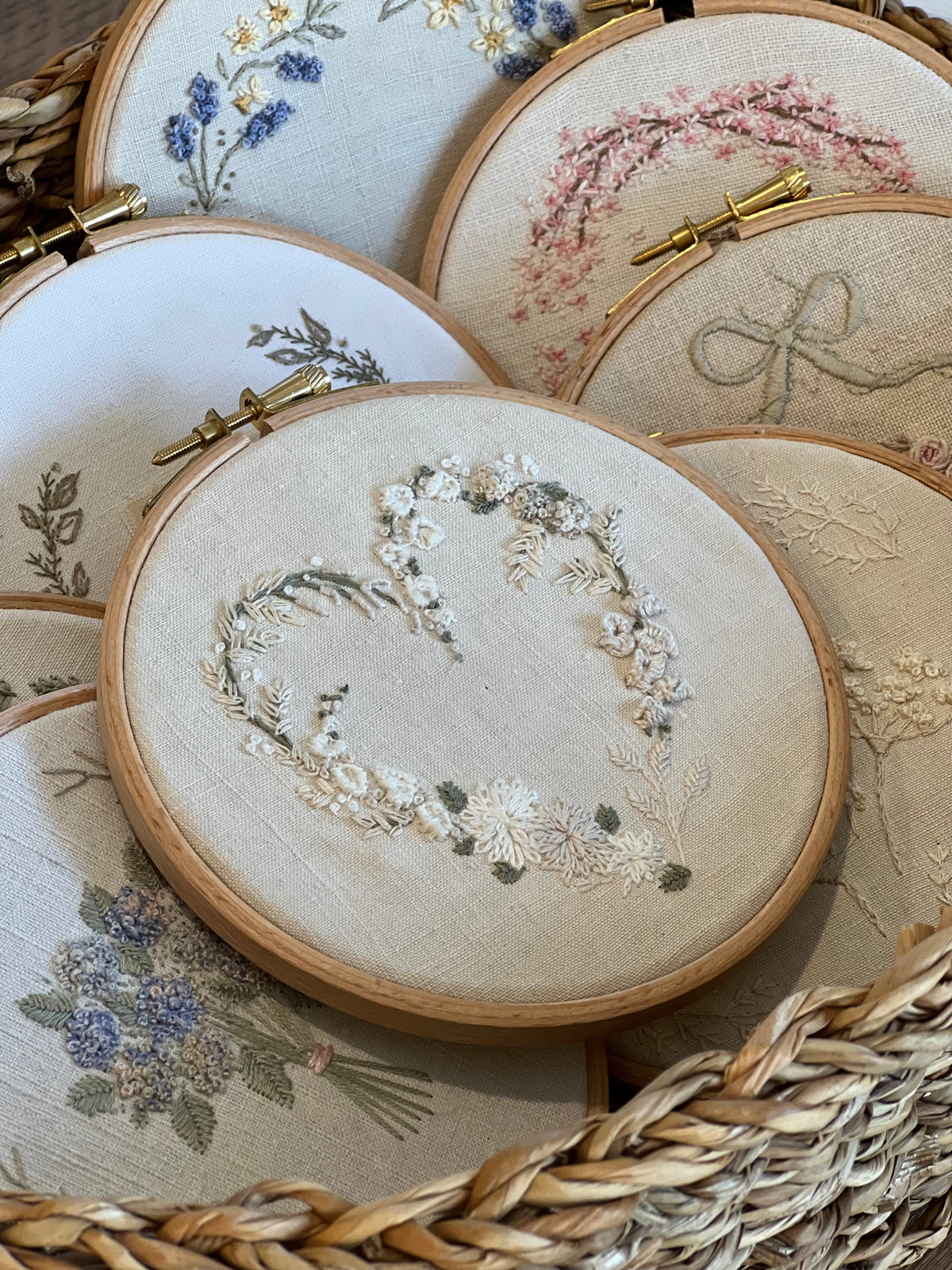 The Stitchery Embroidery Kit: White Garden