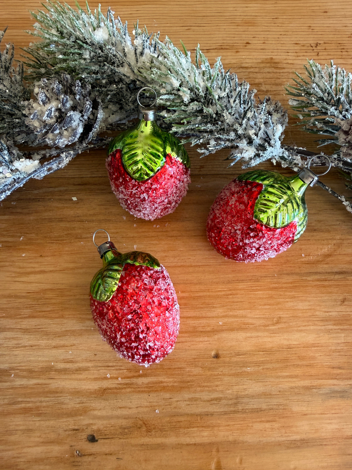 Nostalgie Handmade Ornament from Germany {Strawberries}