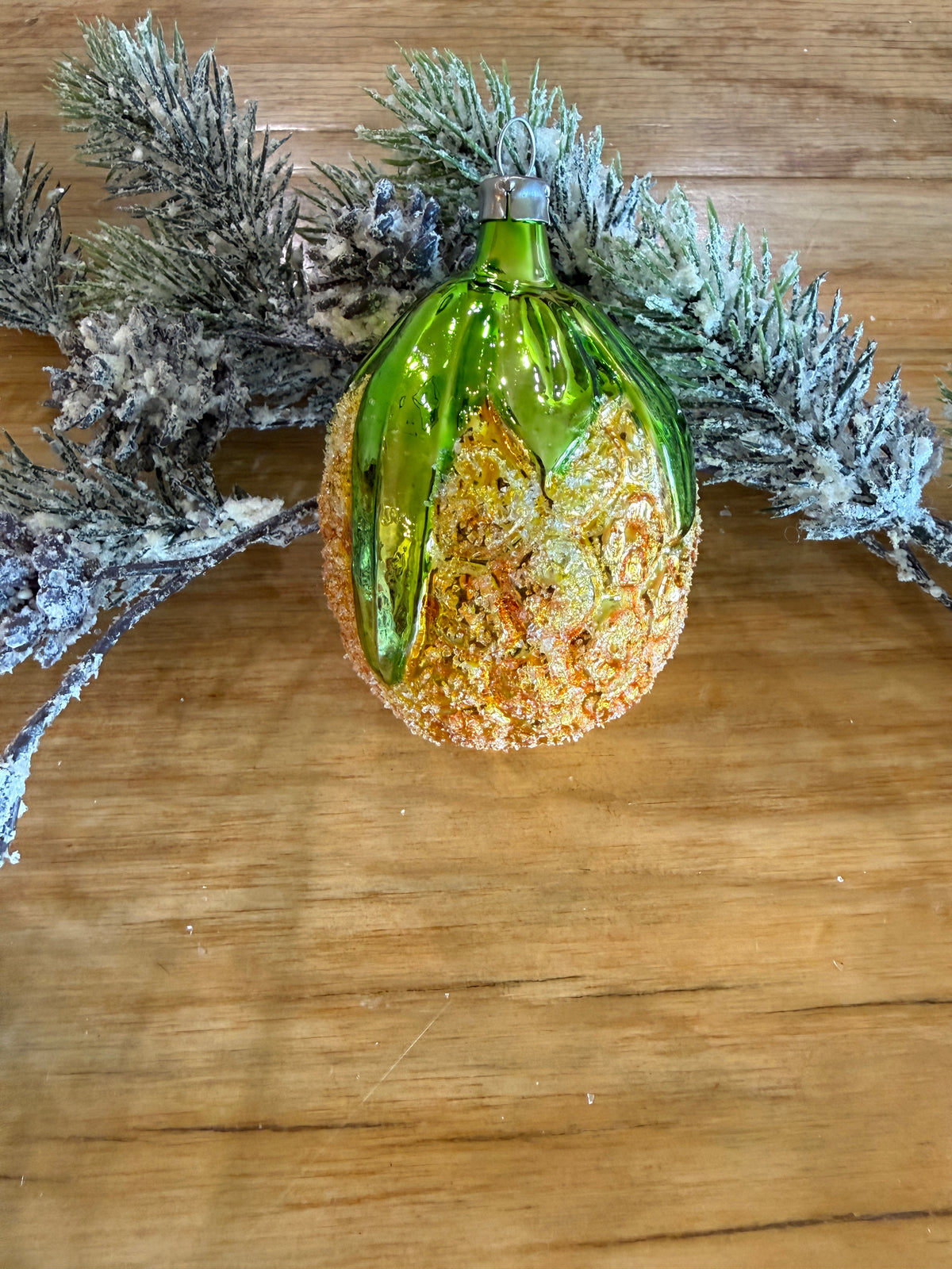 Nostalgie Handmade Ornament from Germany {Pineapple}