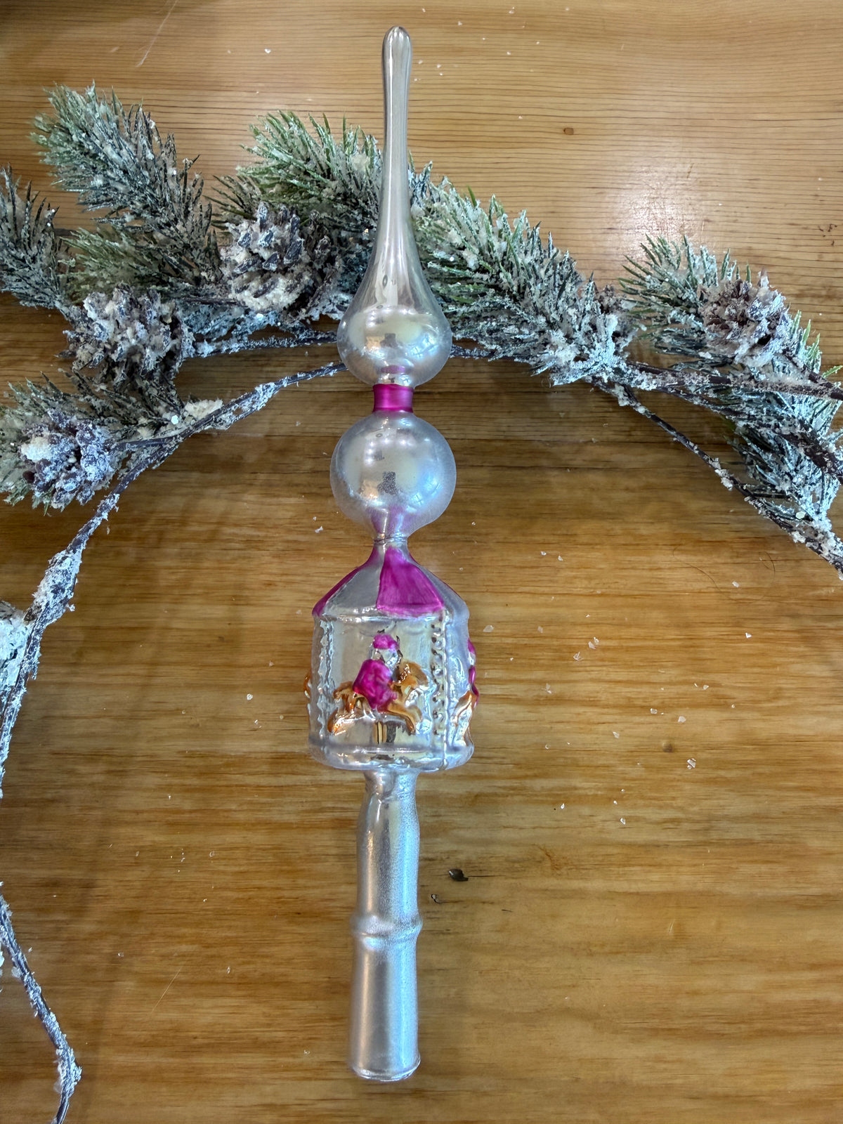 Nostalgie Handmade Ornament from Germany {Carousel Tree Topper}
