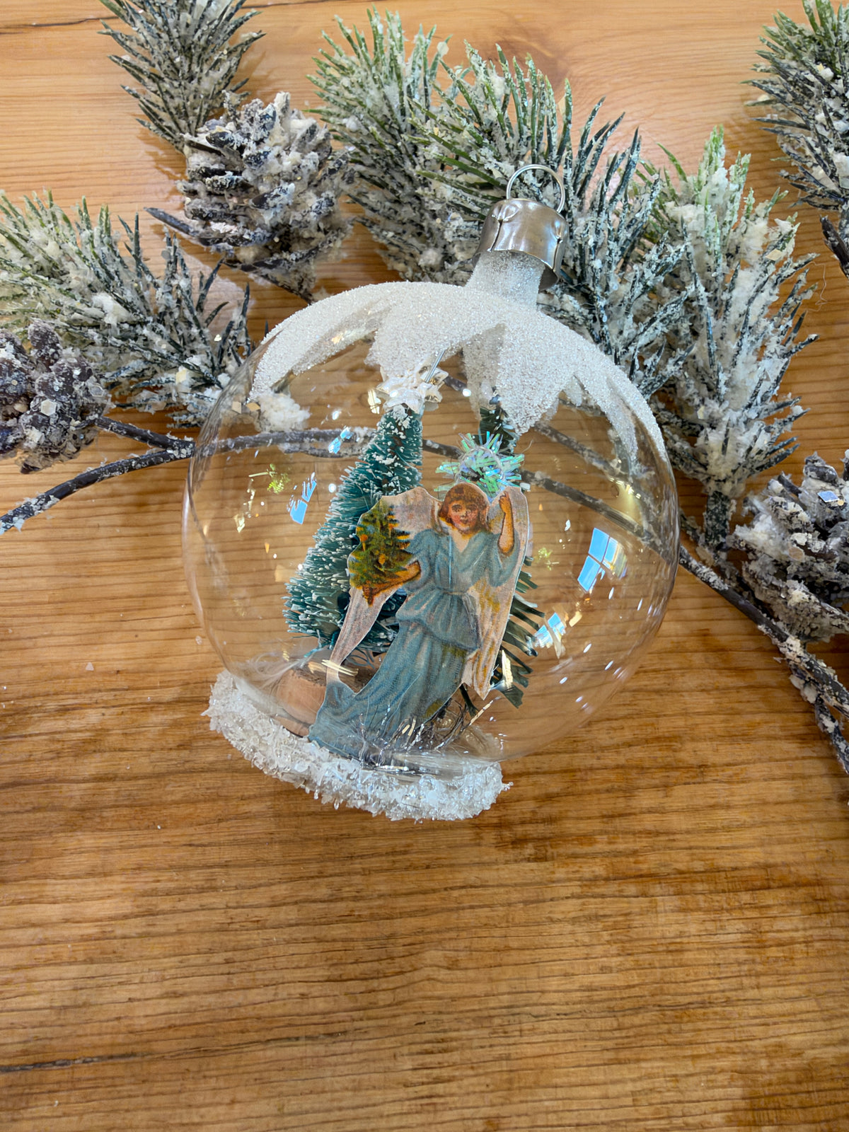 Nostalgie Handmade Ornament from Germany {Diorama Blue Angel}