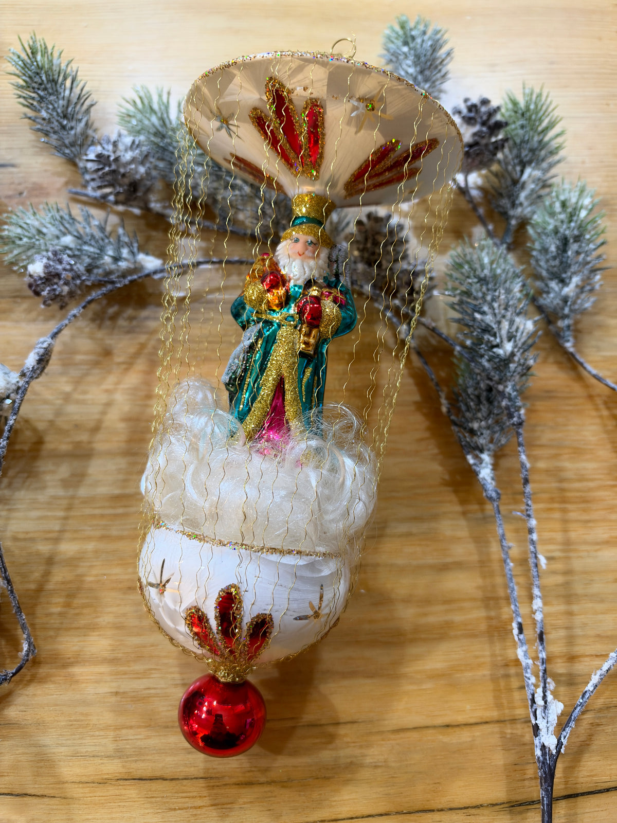 Nostalgie Handmade Ornament from Germany {Large Santa 27 cm}
