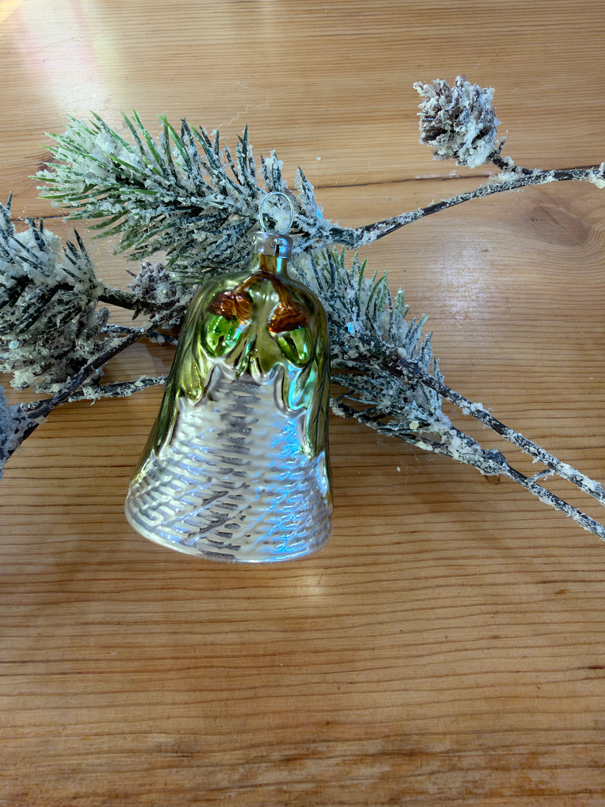 Nostalgie Handmade Ornament from Germany {Bell with Acorns}