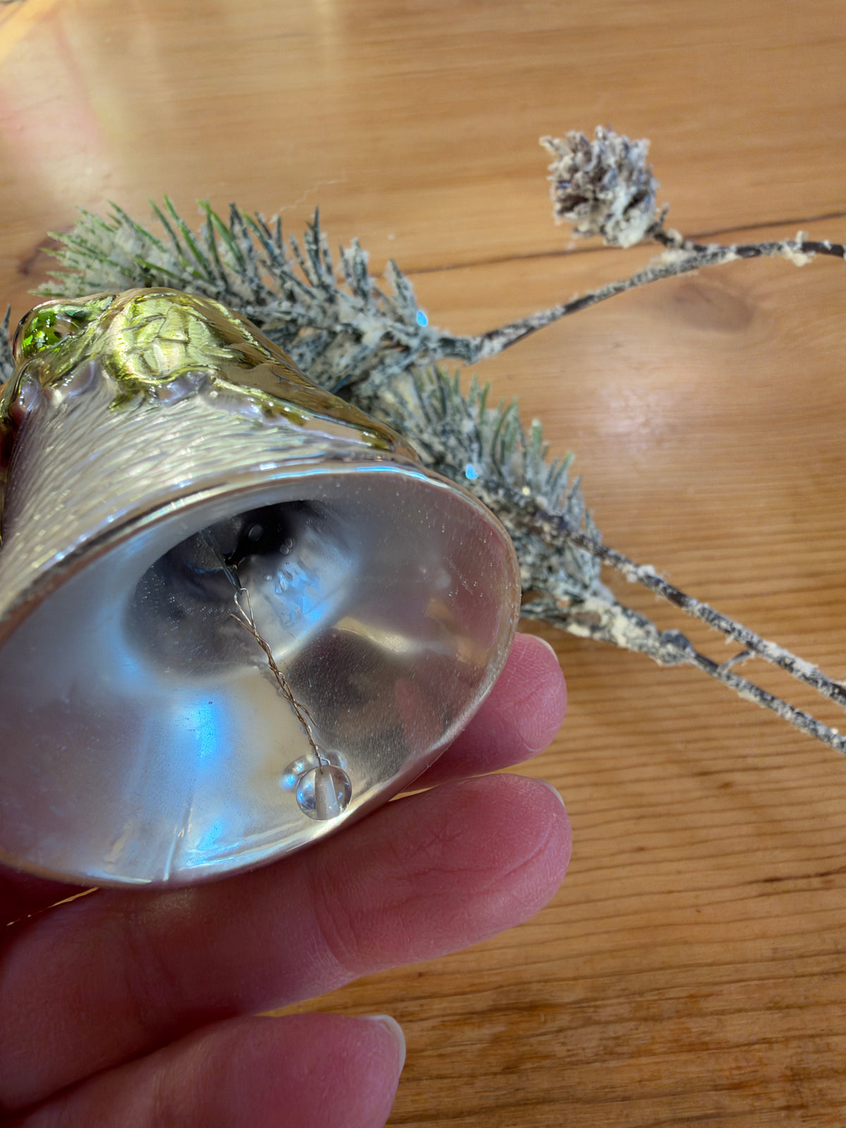 Nostalgie Handmade Ornament from Germany {Bell with Acorns}
