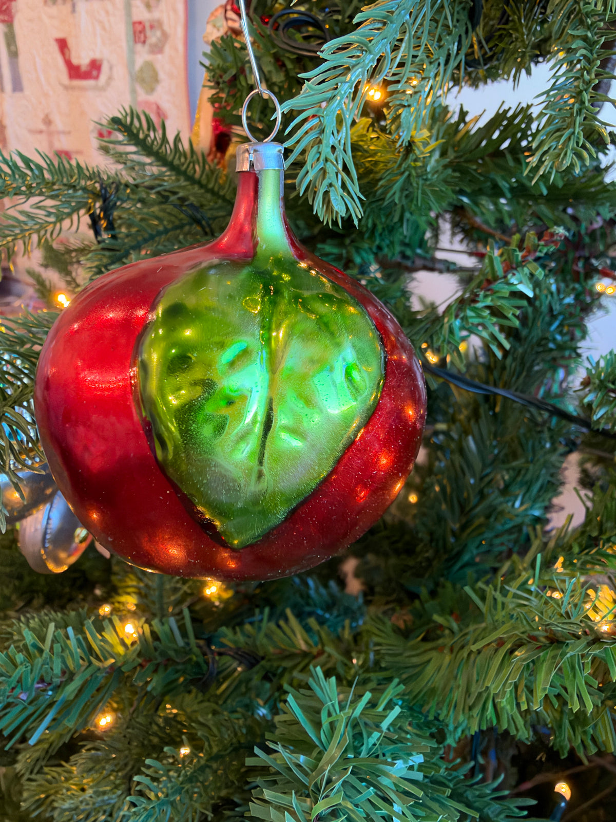 Nostalgie Handmade Ornament from Germany {Red Apple}