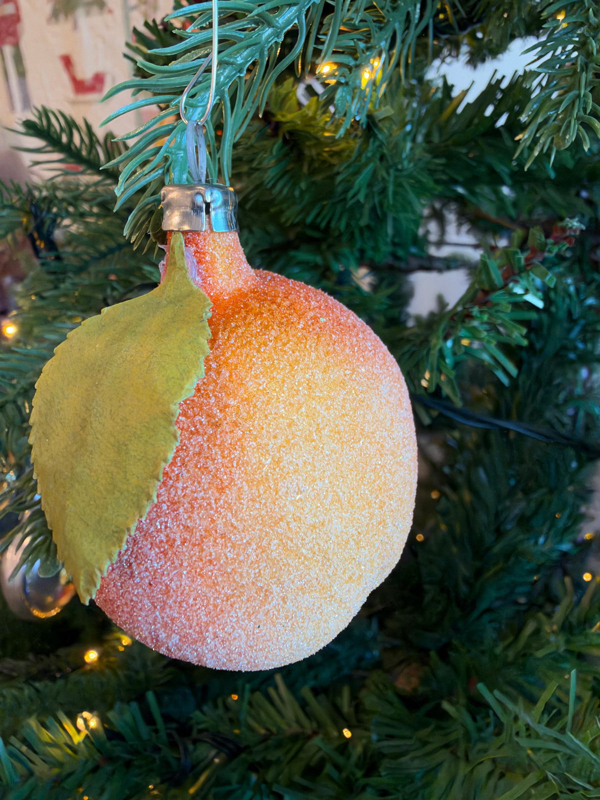 Nostalgie Handmade Ornament from Germany {Frosted Peach}