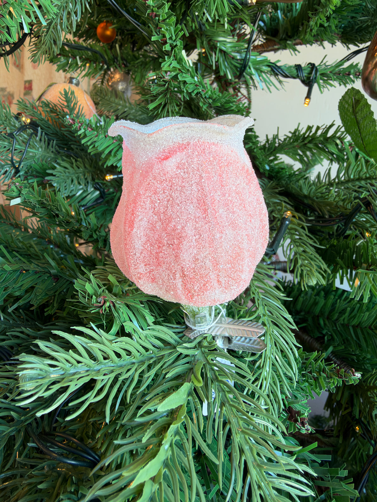 Nostalgie Handmade Ornament from Germany {Lantern Tulip Clip On}