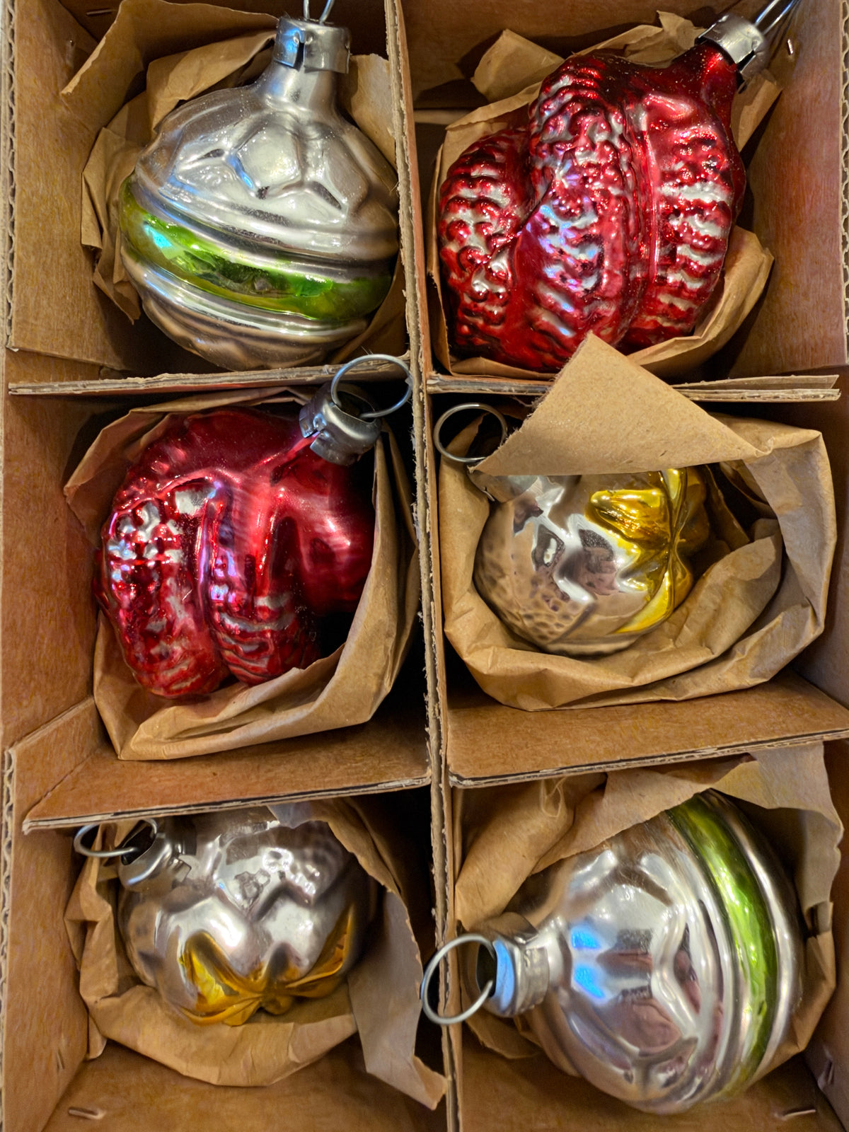 Nostalgie Handmade Ornament from Germany {Small Glass Ornament Set 3.5cm, set of 6}