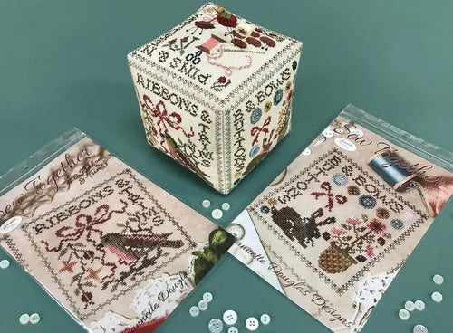 Sew Together Series #5 Buttons & Bows Cross stitch pattern by Jeannette Douglas Designs