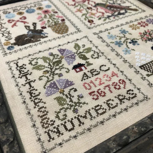 Sew Together Series #7 Letters & Numbers Cross stitch pattern by Jeannette Douglas Designs