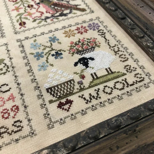 Sew Together Series #8 Silks & Wools Cross stitch pattern by Jeannette Douglas Designs