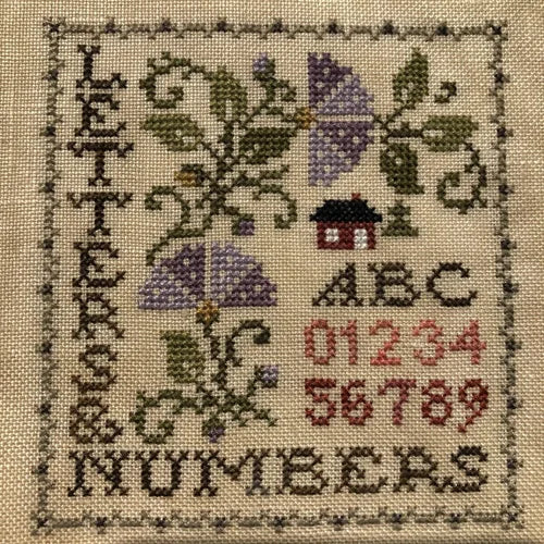 Sew Together Series #7 Letters & Numbers Cross stitch pattern by Jeannette Douglas Designs