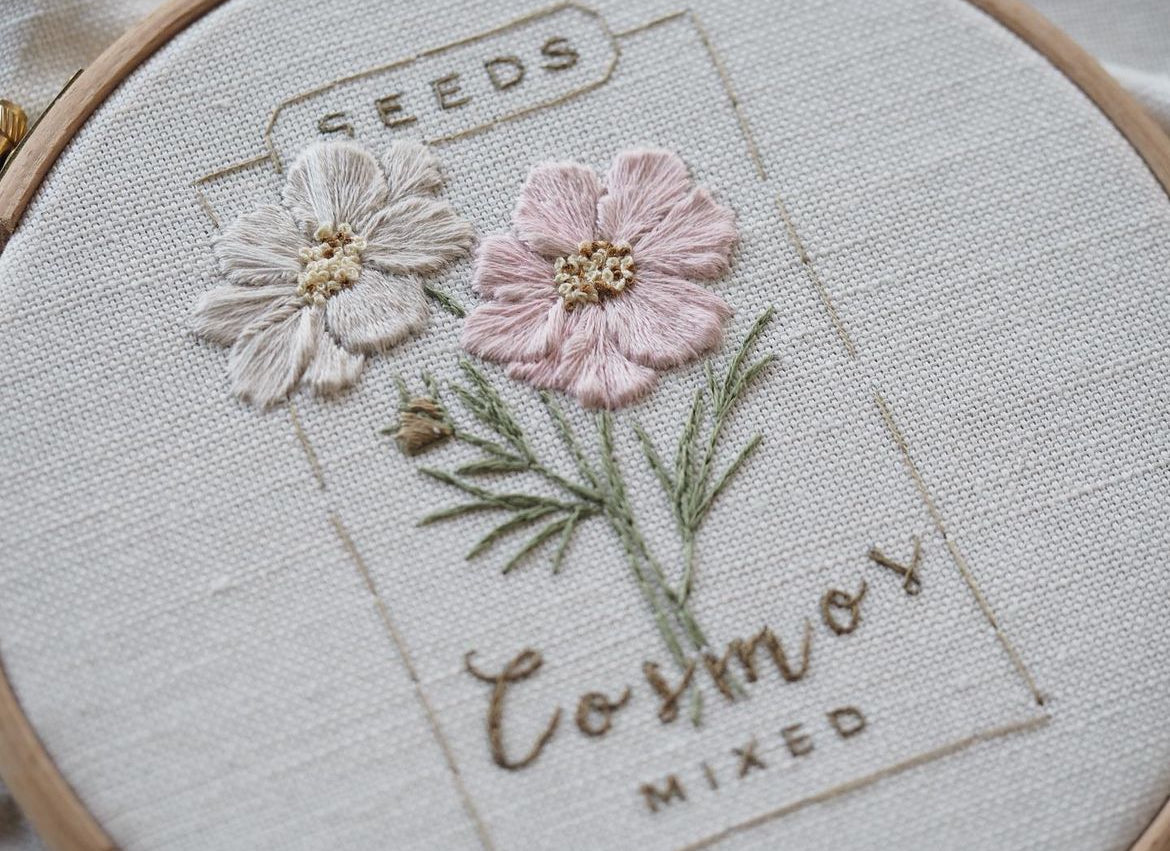 The Stitchery Embroidery Kit: The Potting Shed {Cosmos}