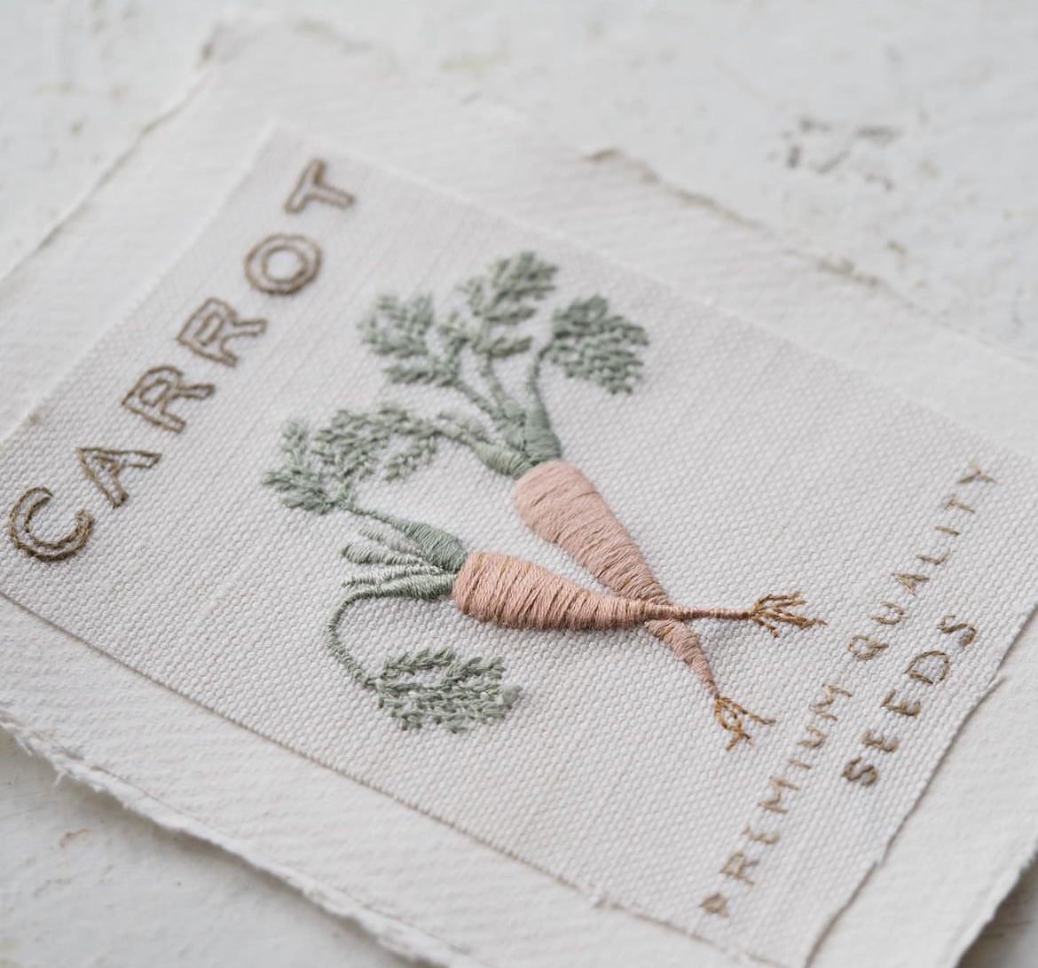 The Stitchery Embroidery Kit: The Potting Shed {Carrot}