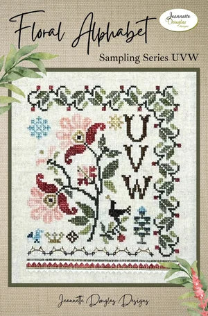 Floral Alphabet Series Cross stitch pattern by Jeannette Douglas Designs