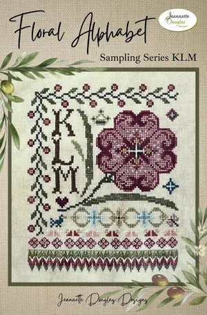Floral Alphabet Series Cross stitch pattern by Jeannette Douglas Designs