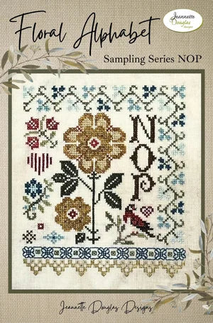 Floral Alphabet Series Cross stitch pattern by Jeannette Douglas Designs