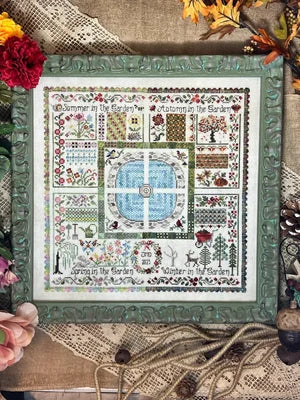 Seasons in the Garden COMPLETE Kit Cross stitch pattern by Jeannette Douglas Designs