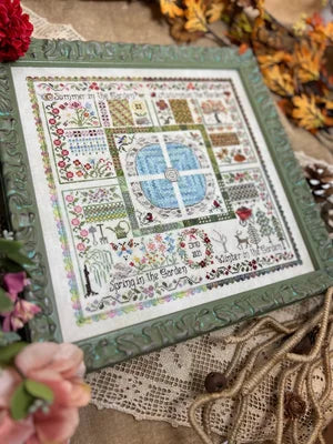 Seasons in the Garden COMPLETE Kit Cross stitch pattern by Jeannette Douglas Designs