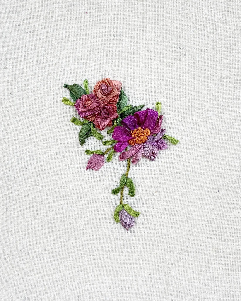 Learn the Basics Ribbon Embroidery Kit by Mary Jo Hiney Designs