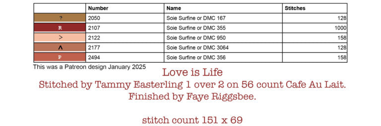 Hello Love -7 designs- FULL COLOR, by Teresa Kogut pattern booklet