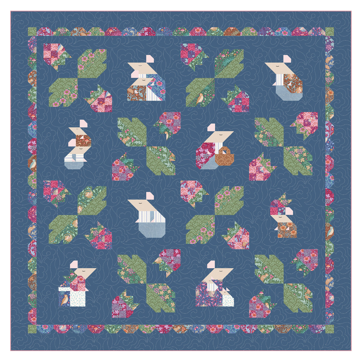 Tilda Hibernation Country Mouse QUILT KIT Willow Cottage Quilt Co