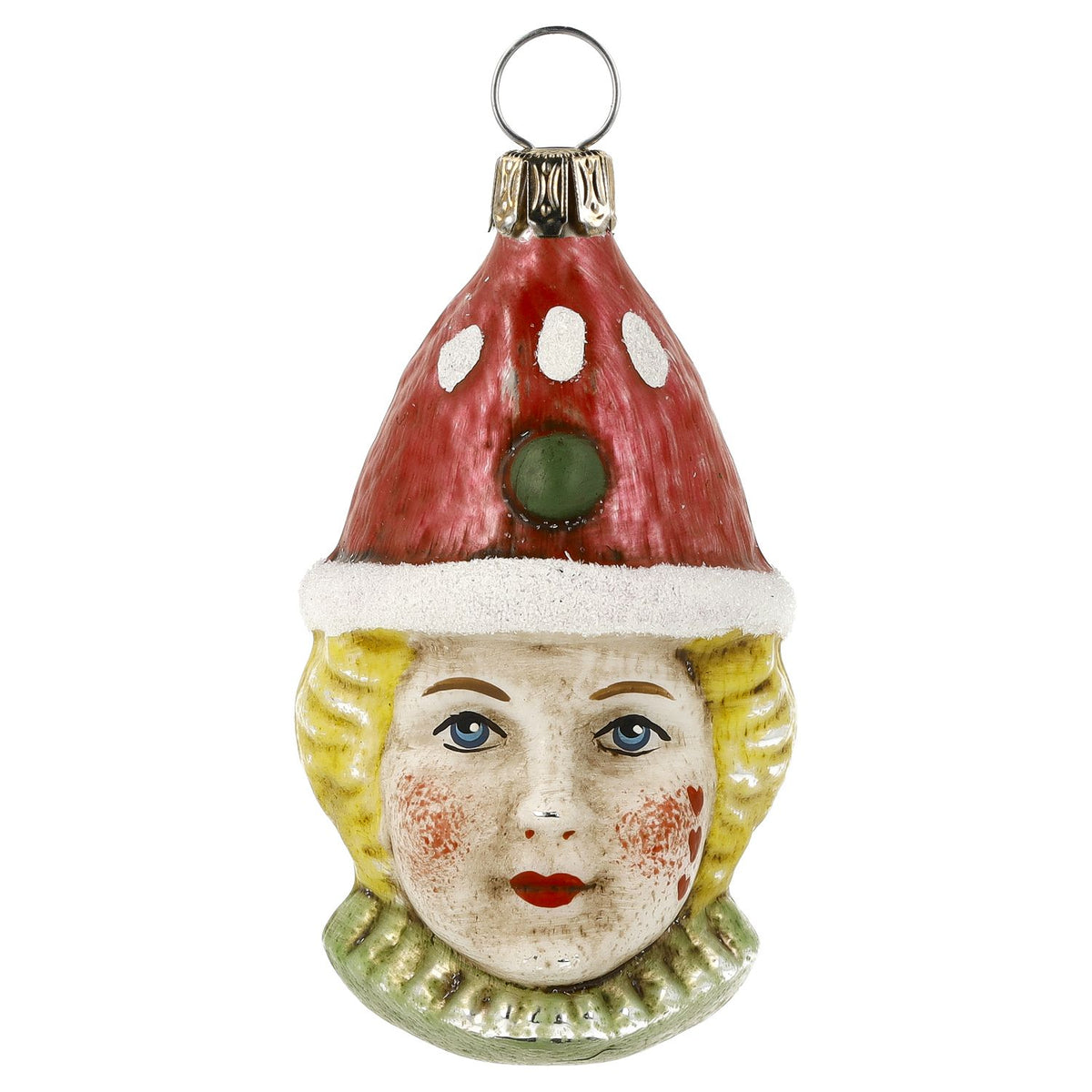 Marolin Christmas Ornament {Clown with Red Cap}