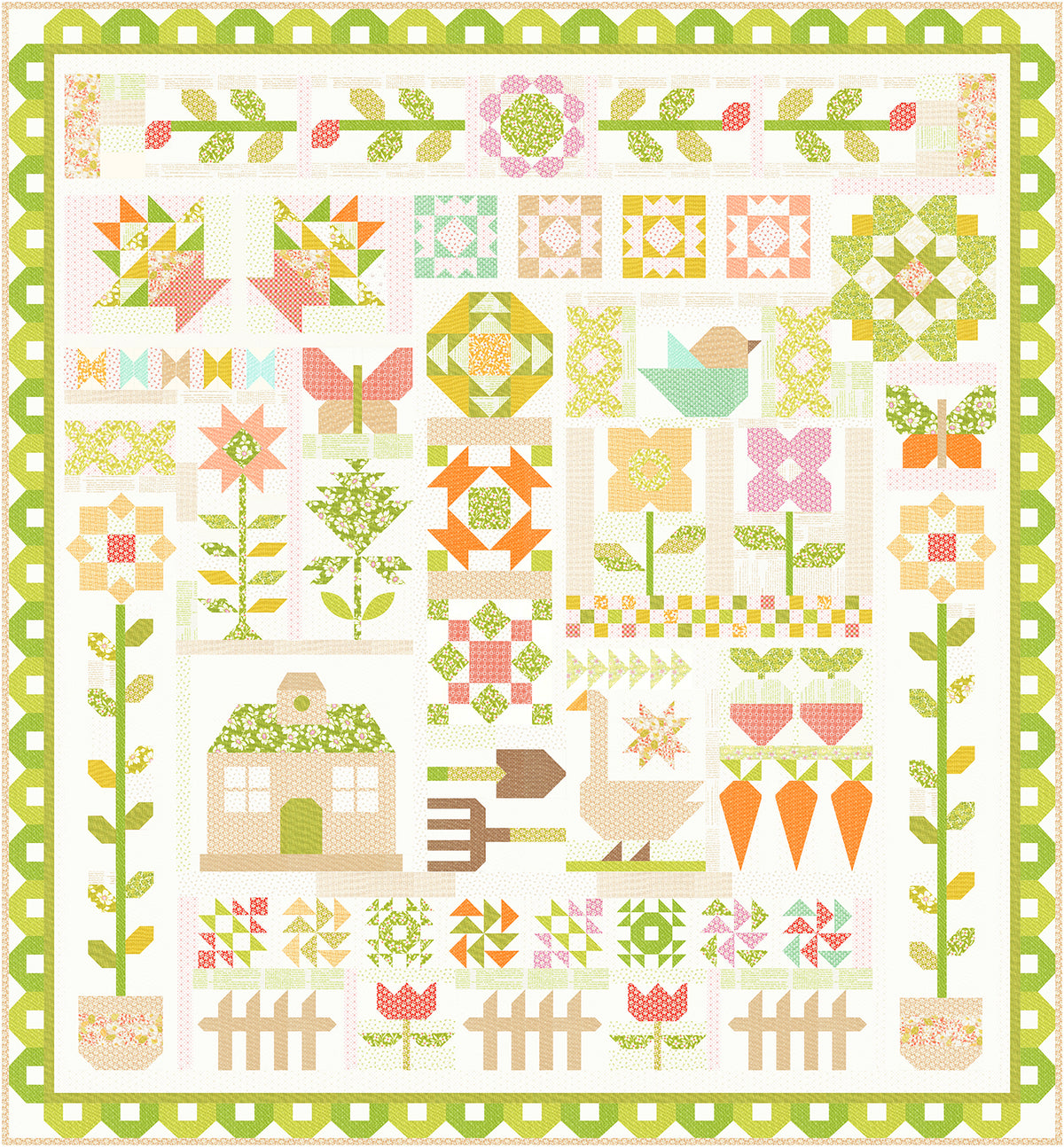 My Secret Garden Block of the Month Program by Joanna Figueroa FULL KIT {Last one!}