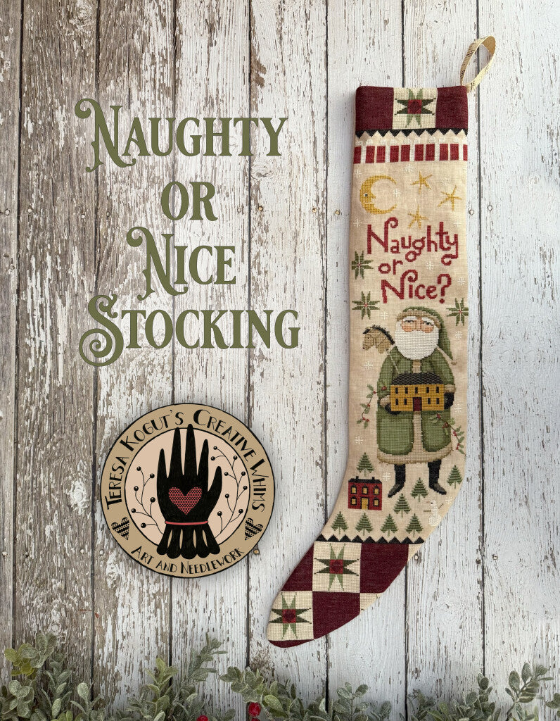 Naughty or Nice Stocking, by Teresa Kogut pattern