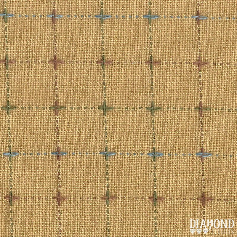 NIKKO By Diamond Textiles - Stitched Dobby in Golden Ochre