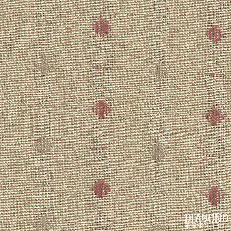 NIKKO By Diamond Textiles - Dobby Diamonds in Natural & Rose