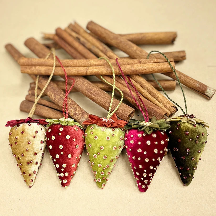 Nostalgic Velvet Strawberries, by Mary Jo Hiney Designs