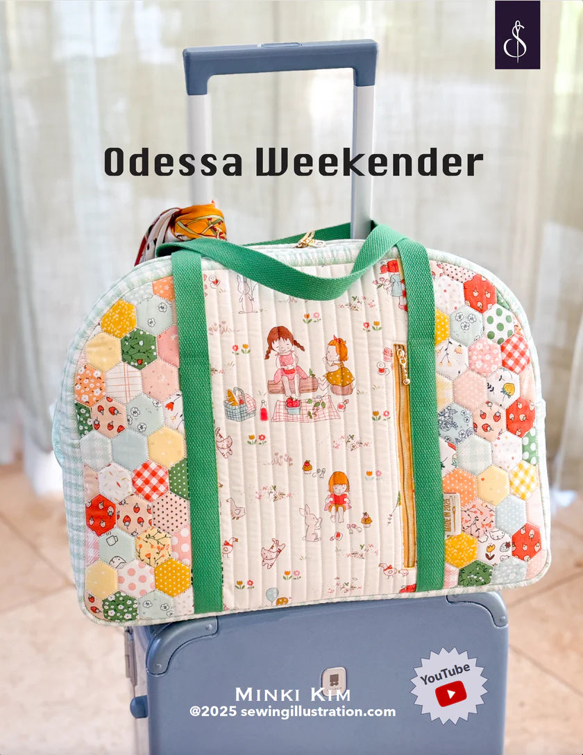 Odessa Weekender pattern by Minki Kim Sewing Illustrations