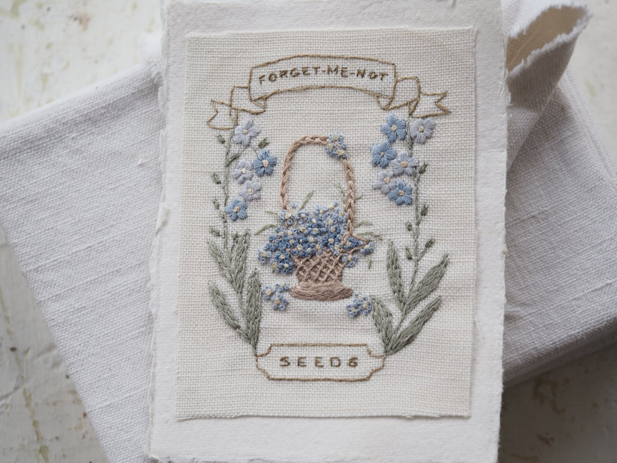 The Stitchery Embroidery Kit: The Potting Shed {Forget Me Not}