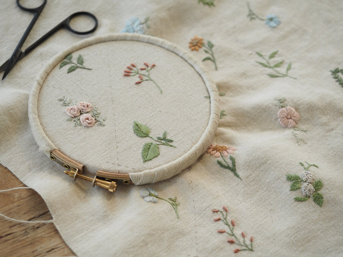 The Stitchery Embroidery Kit: Floral Trellis