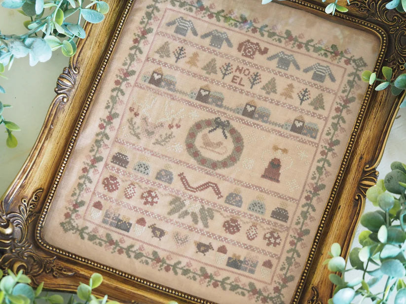 The Stitchery Sisters Cross Stitch Pattern: Nordic Heirloom Christmas Sampler